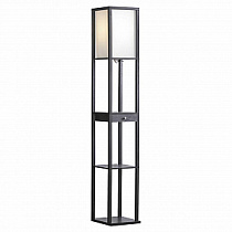 Деревянный торшер с полками Lussole WOODRUFF GRLSP-0333
