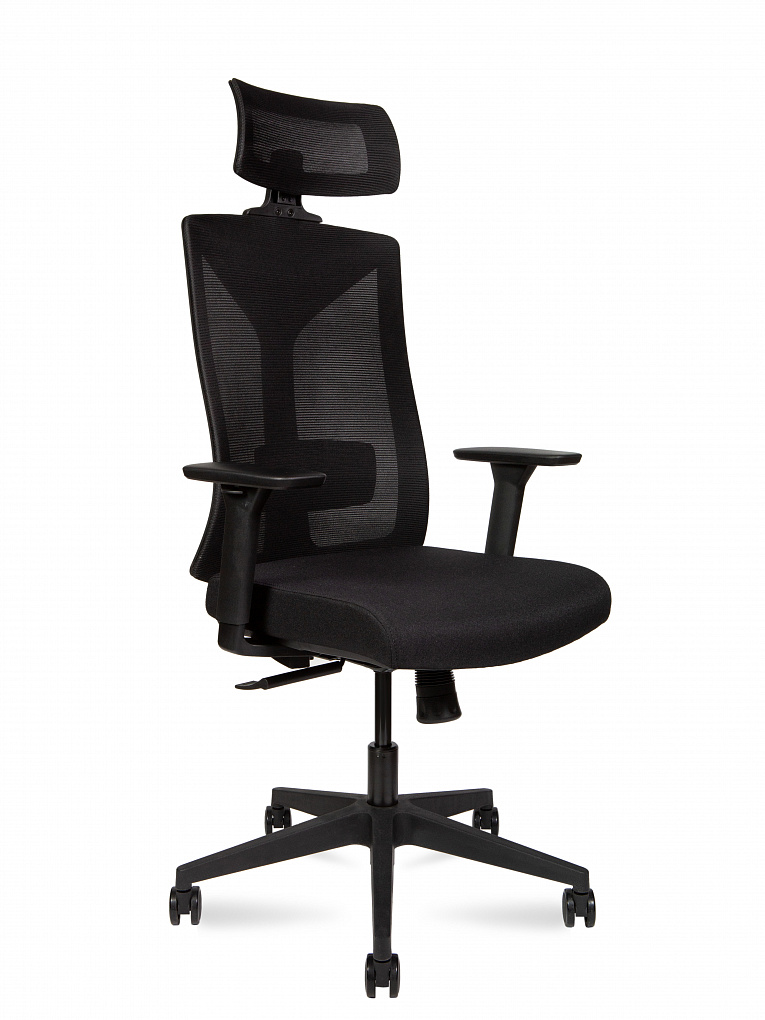 Кресло для персонала NORDEN Бостон SL 8001A-2 black Черный / Черный