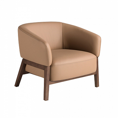 Коричневое кожаное кресло Angel Cerda 5189 469903