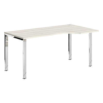 Стол письменый Skyland XTEN Глосс (Xten Gloss) XGCET 169(R).1 Сосна Эдмонт / Нержавеющая сталь