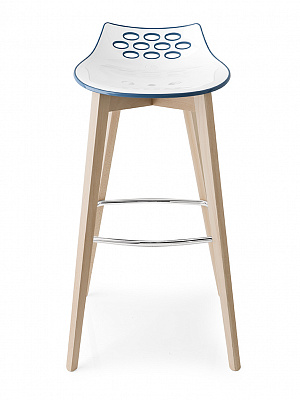 Барный стул JAM / ДЖЕМ Белый-нуга CB1487P19WP799P11P