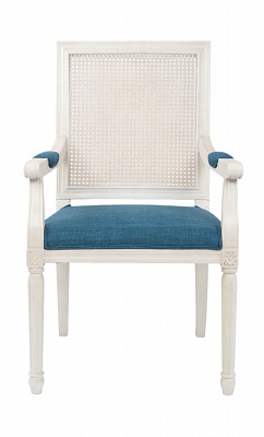 Стул обеденный с подлокотниками Wilton white