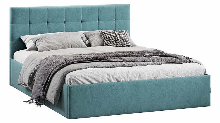 Кровать 160х200 Джоли ТриЯ микровелюр Wellmart Indigo