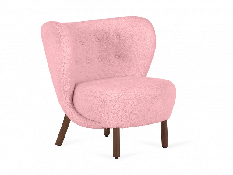 Кресло OgogoHome Lounge Wood розовый 819083