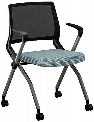 Стул складной Sunon Даймонд Черный / Голубой