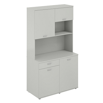 Офисная мини-кухня Norden Сигма с ящиком, 1200х600х2135 SG.1002.SH.SH Серый Бархат
