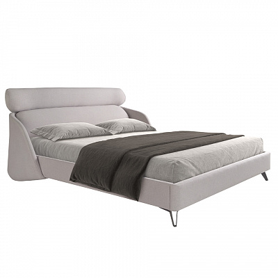 Двуспальная кровать Angel Cerda 7161/GC1725 светло-серая ткань 180 x 200 181719