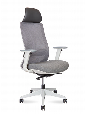 Кресло руководителя (эргономичное) NORDEN Комо грэй / Como grey серый H6301-1 grey