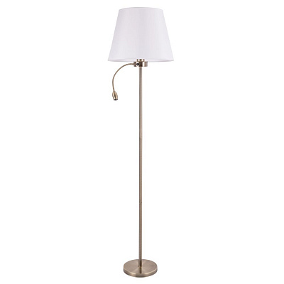 Торшер с лампой для чтения Arte Lamp Elba A2581PN-2AB