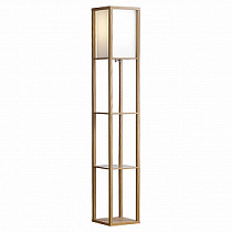 Деревянный торшер с полками Lussole WOODRUFF GRLSP-0332