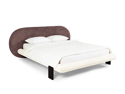 Кровать OgogoHome Softbay 160x200 (букле) фиолетовый 870567